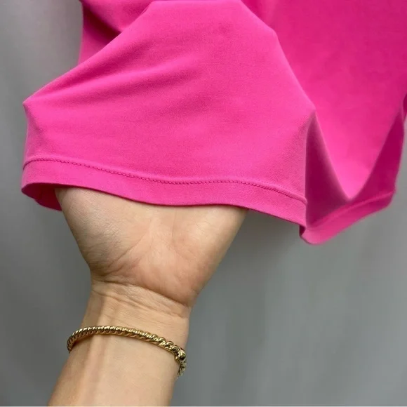 ELLEN Tracy sleeveless top top V neck hot pink size M - Picture 15 of 16